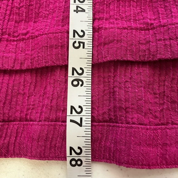 Soft Surroundings Sz L Gauzy Top Lightweight Casual Pinkish Purple Tunic - Picture 6 of 9